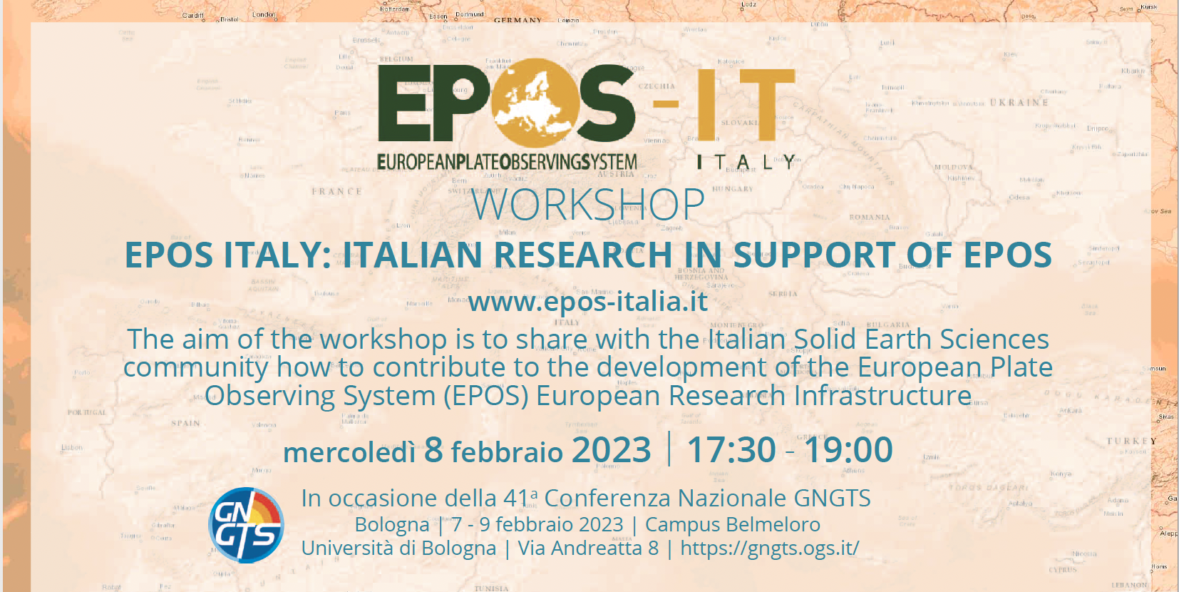 Workshop EPOS ITALIA @GNGTS | Bologna, 08 febbraio 2023