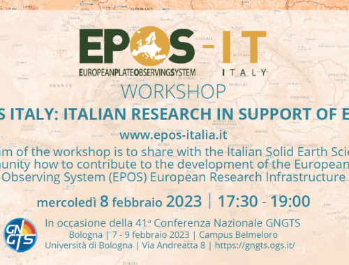 Workshop EPOS ITALIA @GNGTS | Bologna, 08 febbraio 2023
